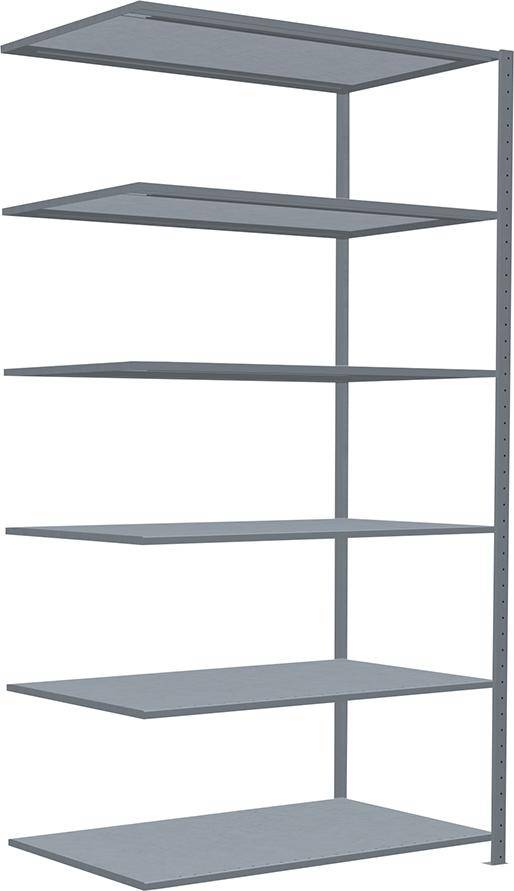 Steckregal B1300xT800xH2500 mm Anbaufeld 6 Böden vzk Fachlast 150kg - Artikel: 7830493548