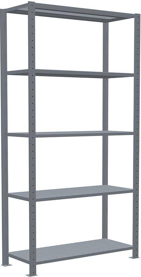 Steckregal B1000xT400xH2000 mm Grundfeld 5 Böden vzk Fachlast 330kg - Artikel: 7830490624