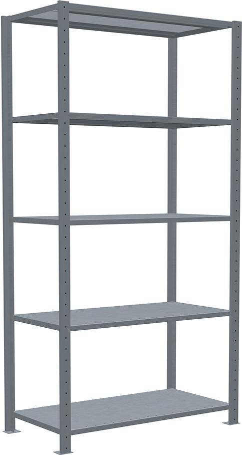 Steckregal B1000xT500xH2000 mm Grundfeld 5 Böden vzk Fachlast 330kg - Artikel: 7830490626