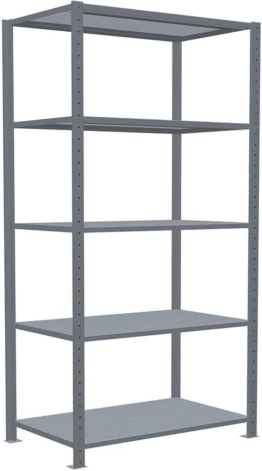 Steckregal B1000xT600xH2000 mm Grundfeld 5 Böden vzk Fachlast 330kg - Artikel: 7830490628