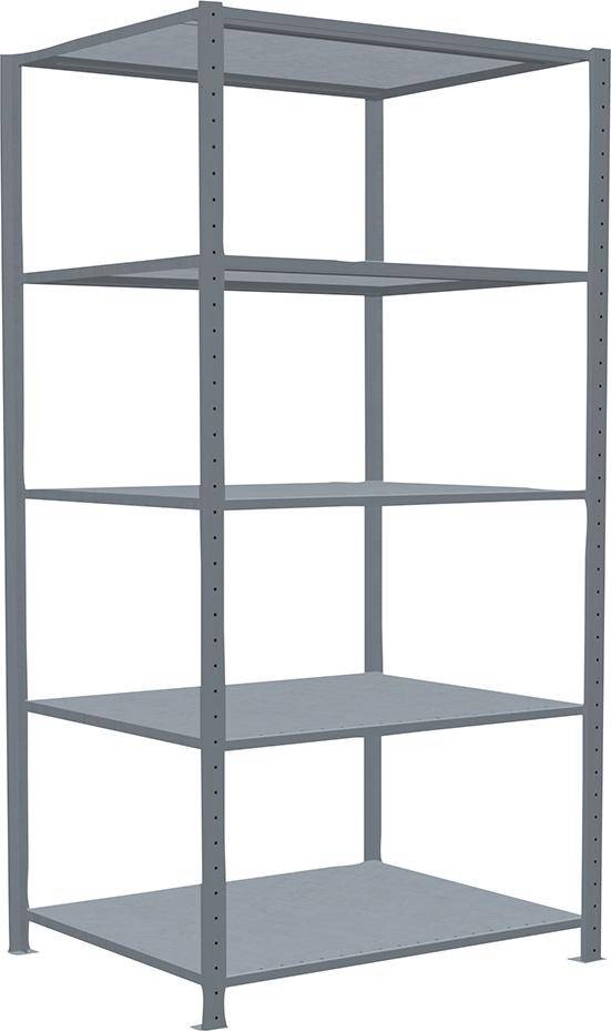 Steckregal B1000xT800xH2000 mm Grundfeld 5 Böden vzk Fachlast 330kg - Artikel: 7830490629