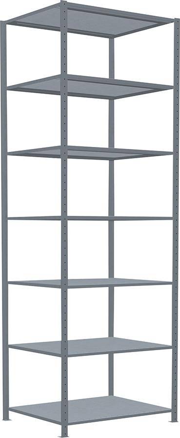 Steckregal B1000xT800xH3000 mm Grundfeld 7 Böden vzk Fachlast 330kg - Artikel: 7830490645