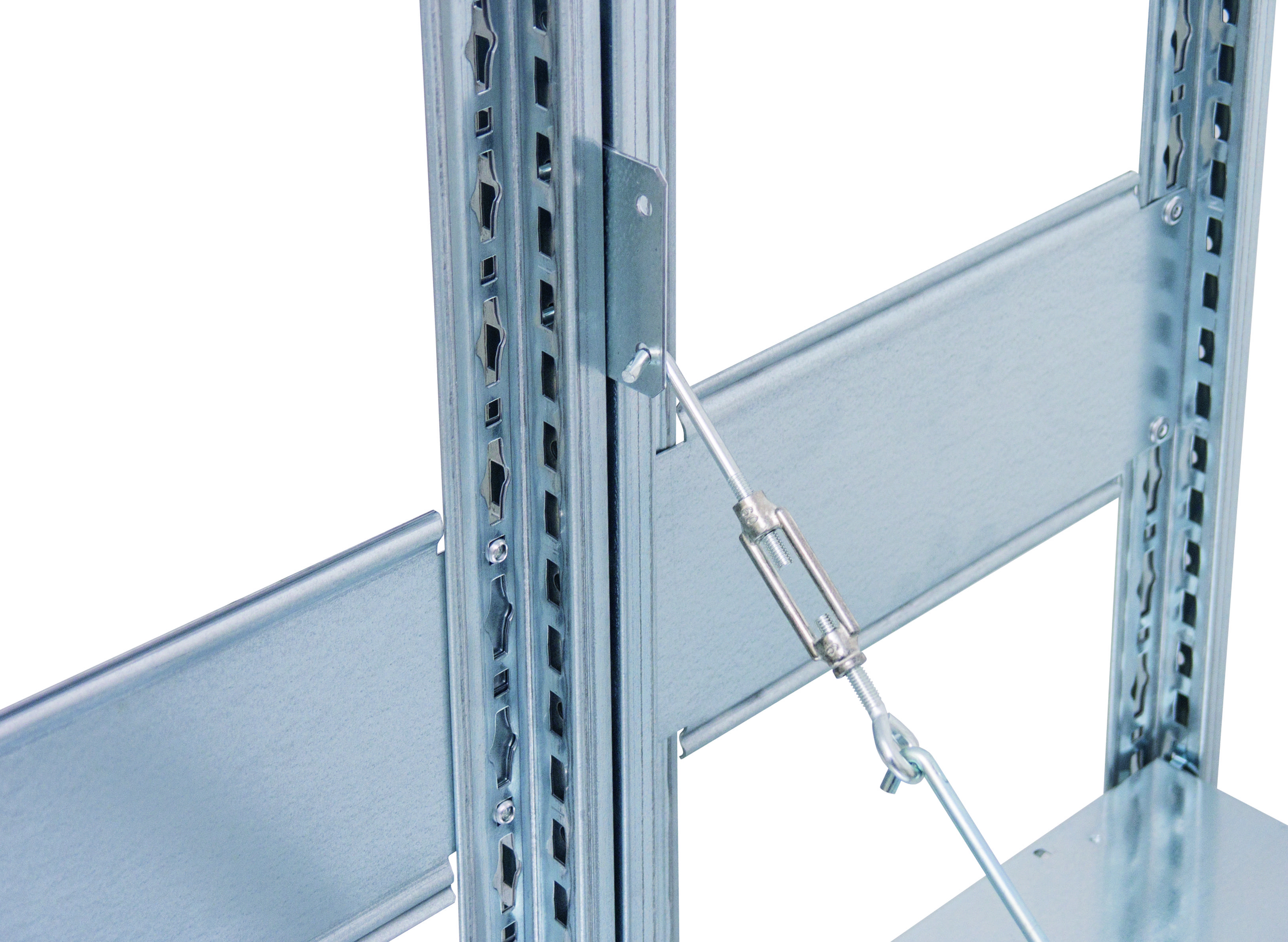 Steckregal B1000xT2x300xH2500 mm Anbaufeld 6 Böden gr. Fachlast 150kg - Artikel: 7830491614