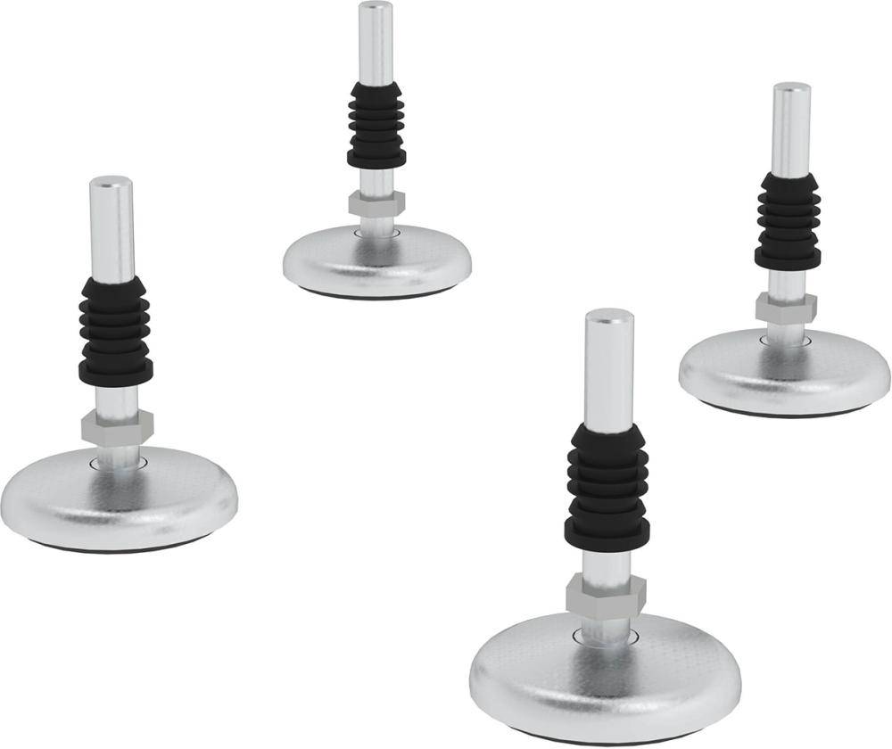 Fußplatten (Satz a.4 Stück)