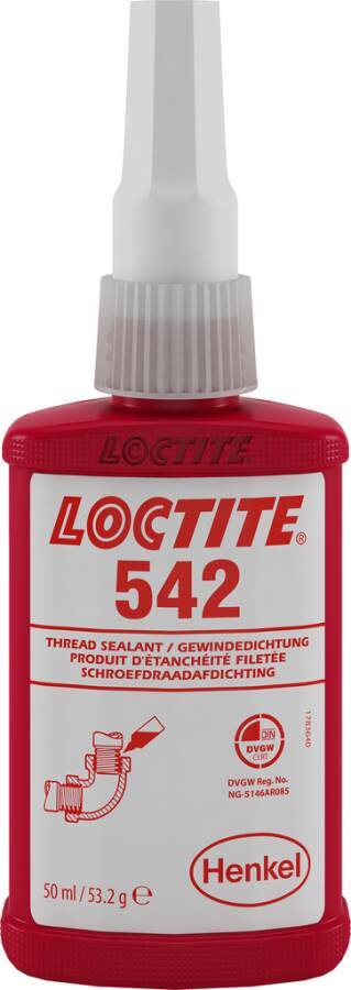 Feingewindedichtung flüssig Loctite 542 234422 Gebindeart Flasche Inhalt 50 ml