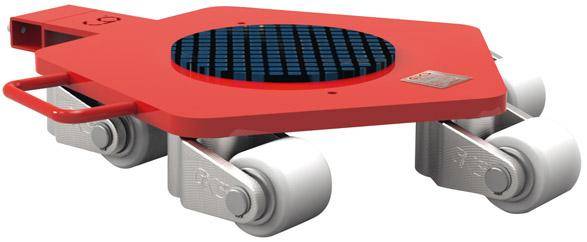 Rotationsfahrwerk 6000 kg 760x560x110 mm - Artikel: 7830306101