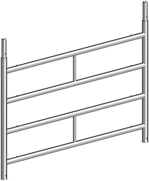 Alu-Standleiter 4 Sprossen B1500 x H1000 mm - Artikel: 7830612442