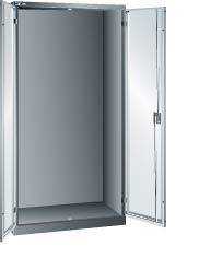 Flügeltürenschrank B1000xT580xH1950mm RAL 5012,Vollblechtür Leergehäuse - Artikel: 7830933161