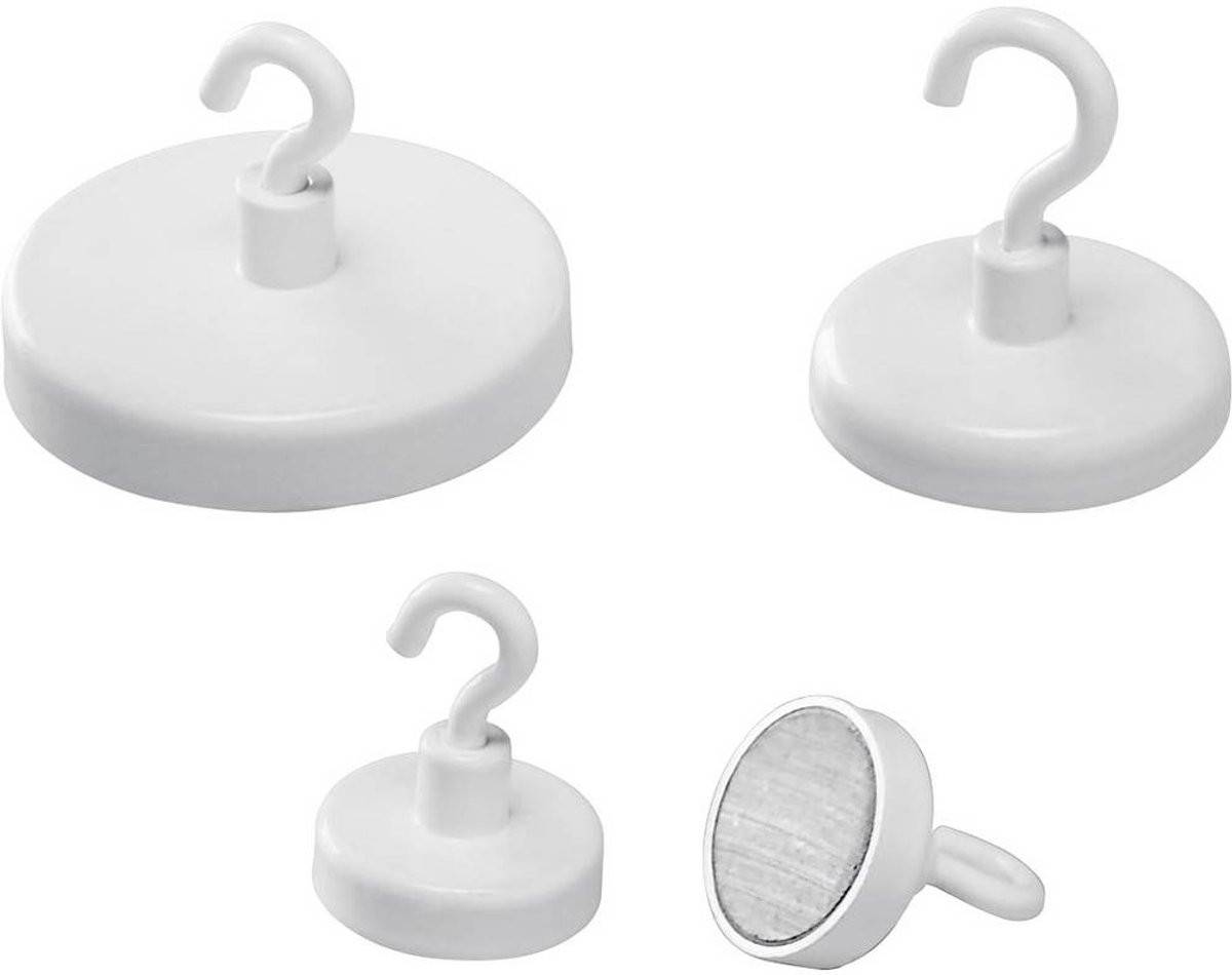 Magnetoplan 52636S10 Deckenhaken weiß, 36mm 10 Stück