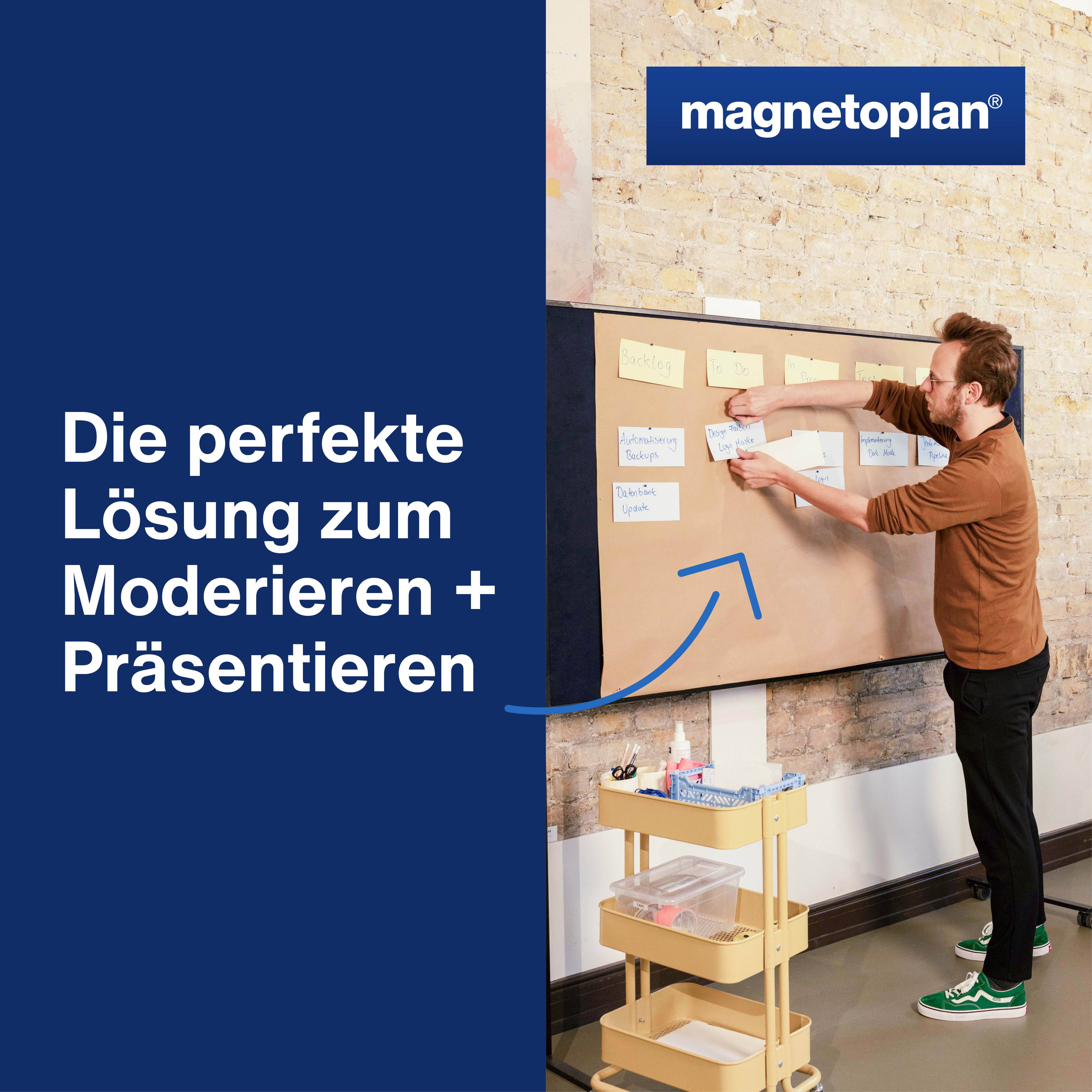 Magnetoplan Moderationskarten Blau 200x100mm 250St