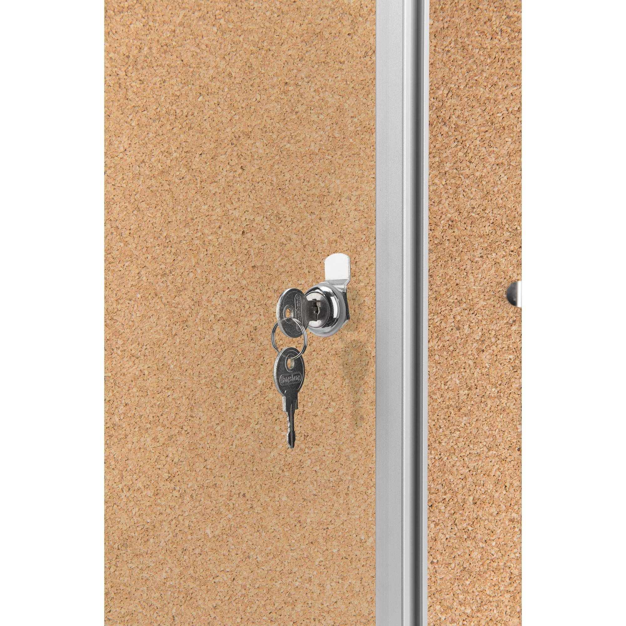 magnetoplan Schaukasten SP 1215324 112x108,5cm 12xDIN A4 Aluminium br