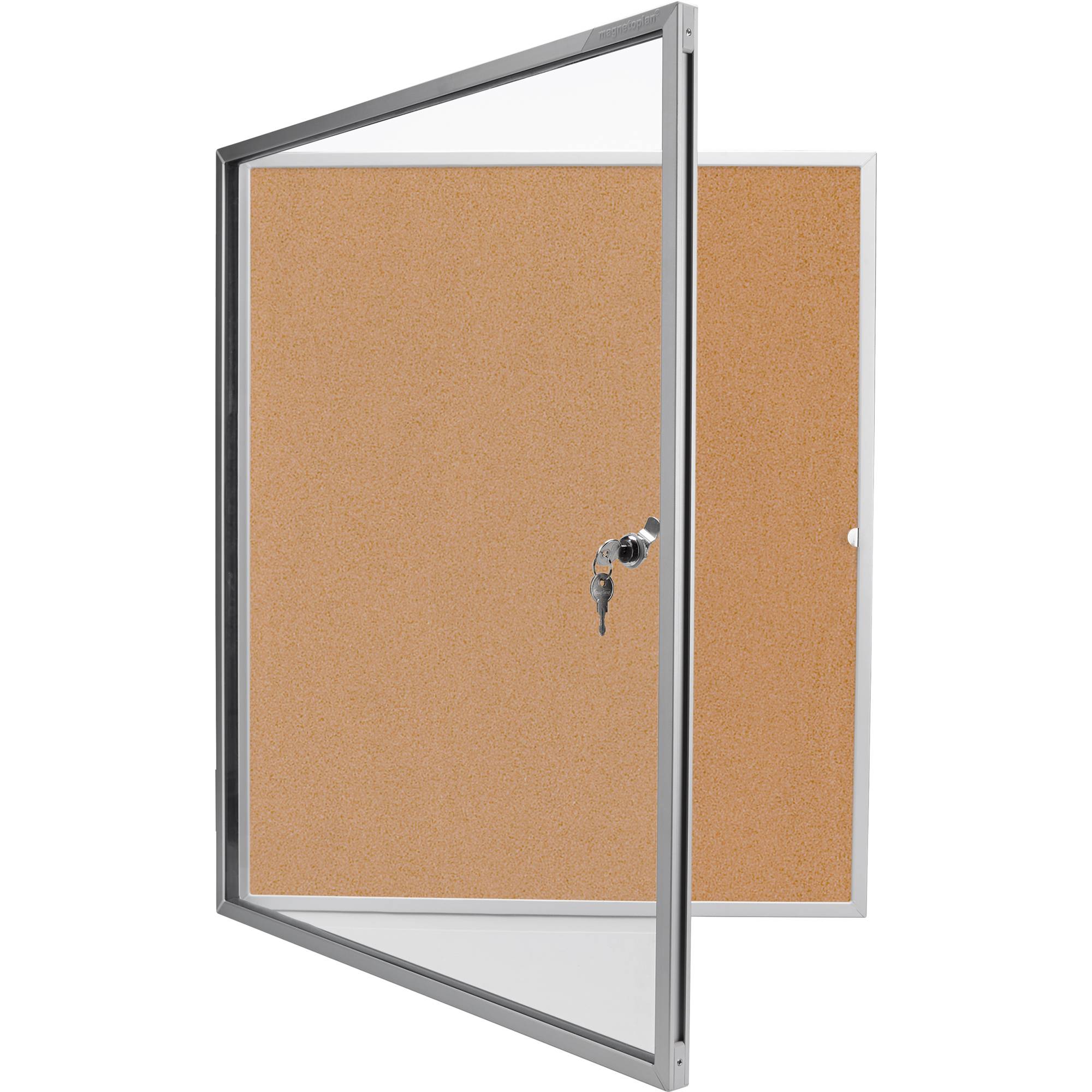 magnetoplan Schaukasten SP 1215024 61x73cm 4xDIN A4 Aluminium br