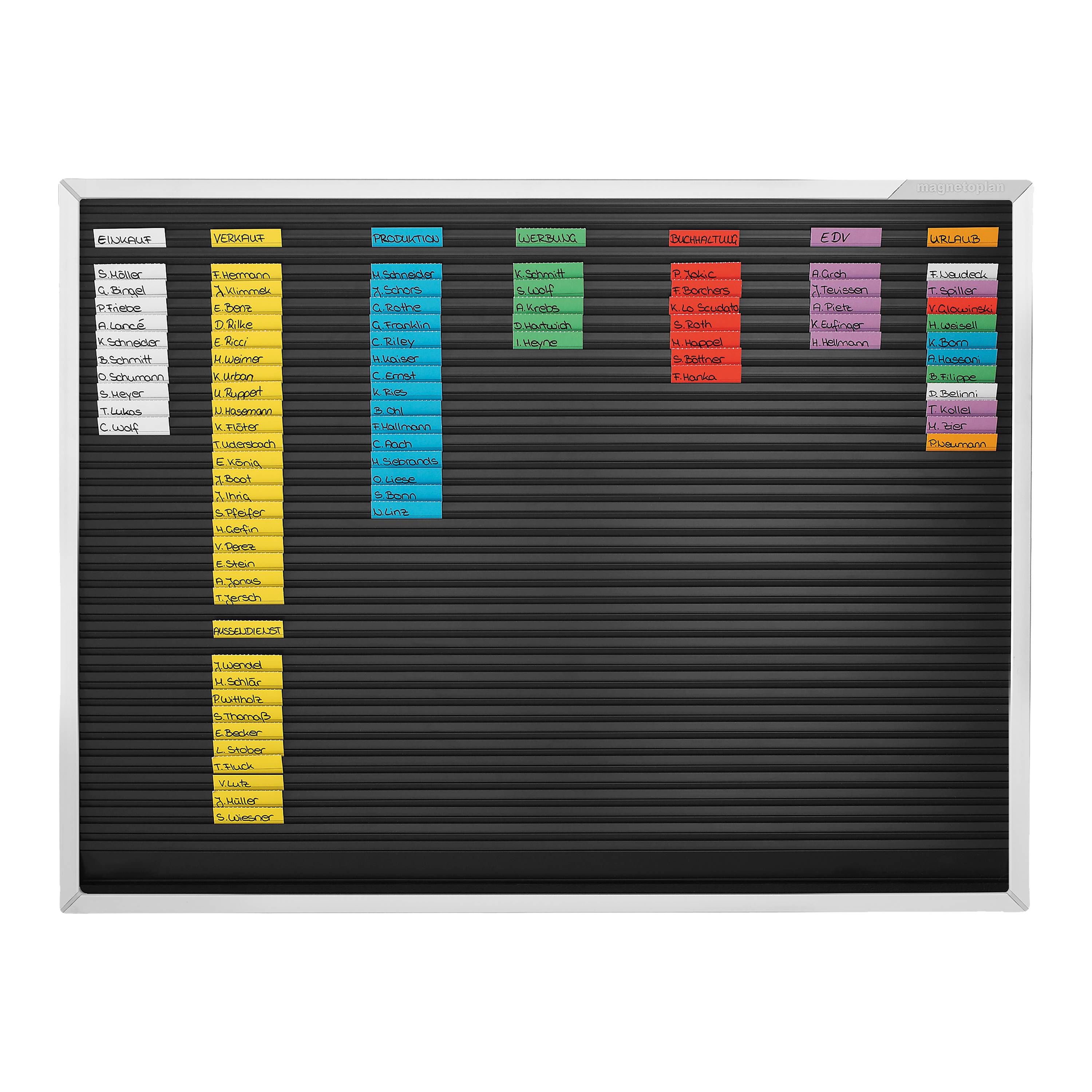 magnetoplan Streifensteckplaner, 93 Bahnen, 1190 x 1158 mm