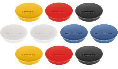 magnetoplan Magnet Discofix Junior 1662110 34mm sortiert 10 St./Pack.