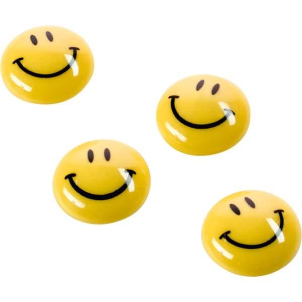 Magnet Smilies 16673 40mm gelb 4 Stück