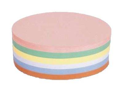 HOLTZ OFFICE SUPPORT - Magnetoplan - Moderationskarte - Oval - 19 x 11 cm - weiß, Blau, Gelb, grün, orange, pink (Packun