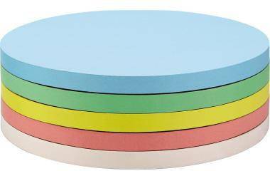 magnetoplan Moderationskarte 111151710 rund 140mm sort. 500St.