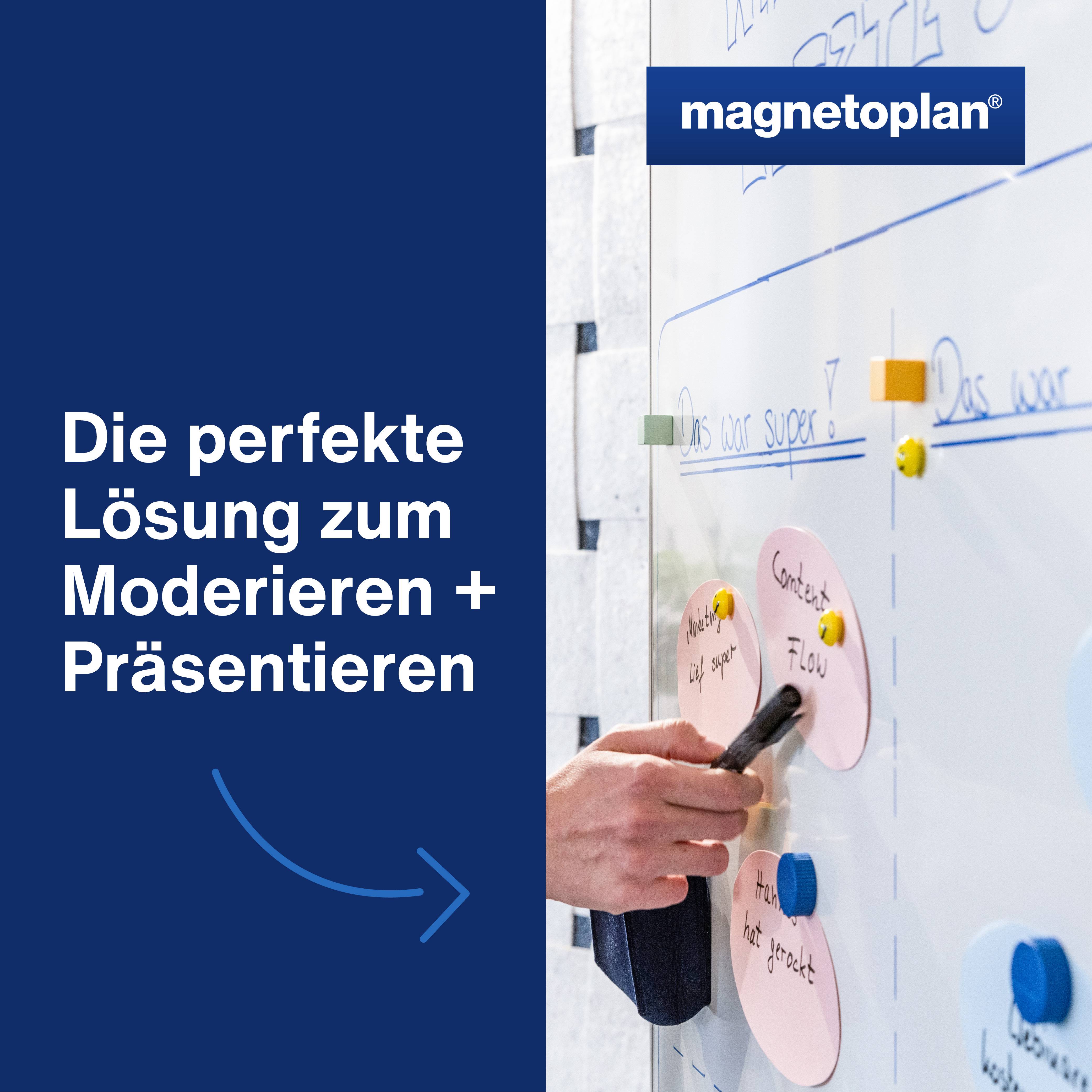 Magnetoplan Moderationskarten Weiß rund 190mm 500St