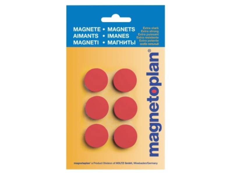 magnetoplan Magnet Discofix Hobby 16645606 25mm rt 6 St./Pack