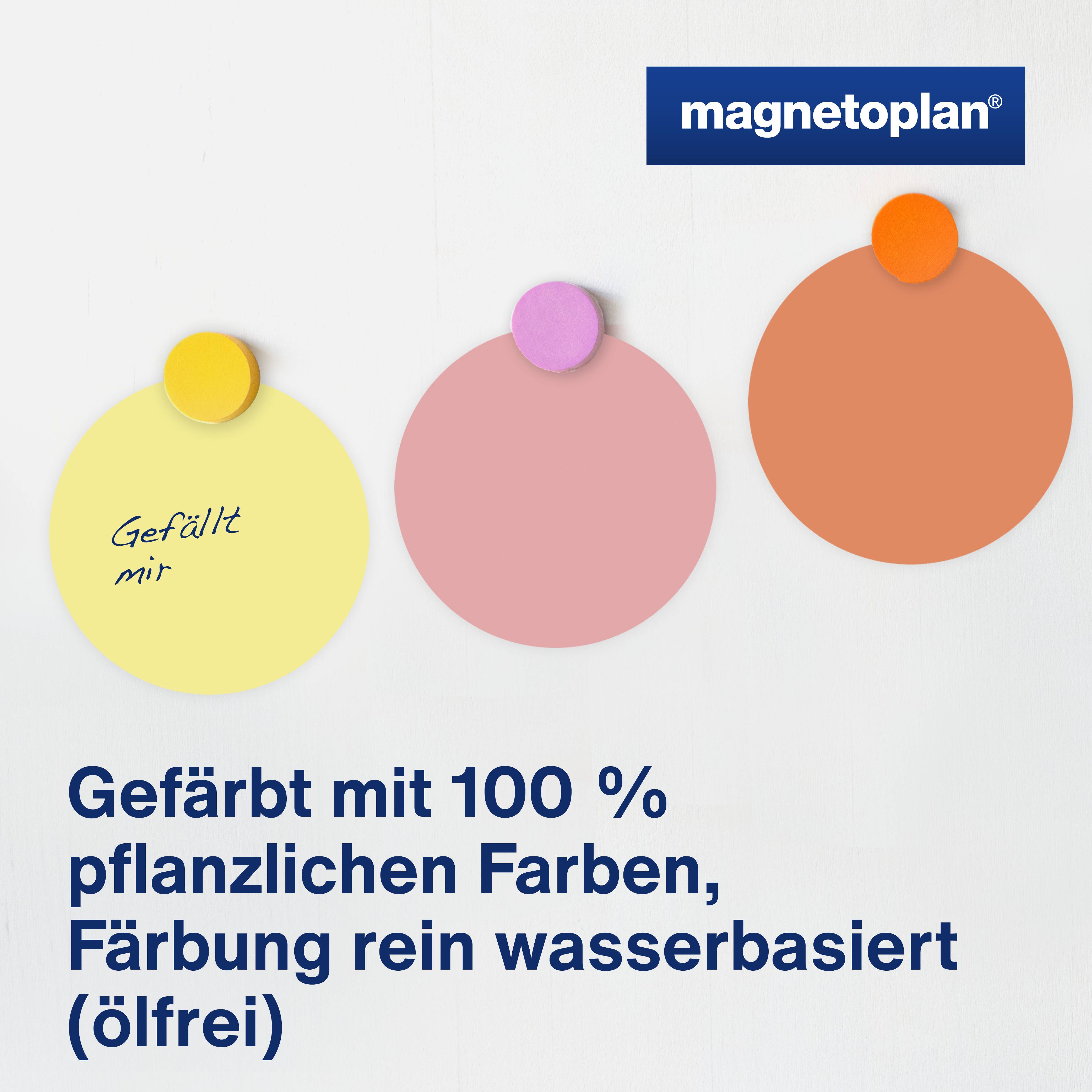 Magnetoplan Moderationskarten Gelb rund 100mm 500St