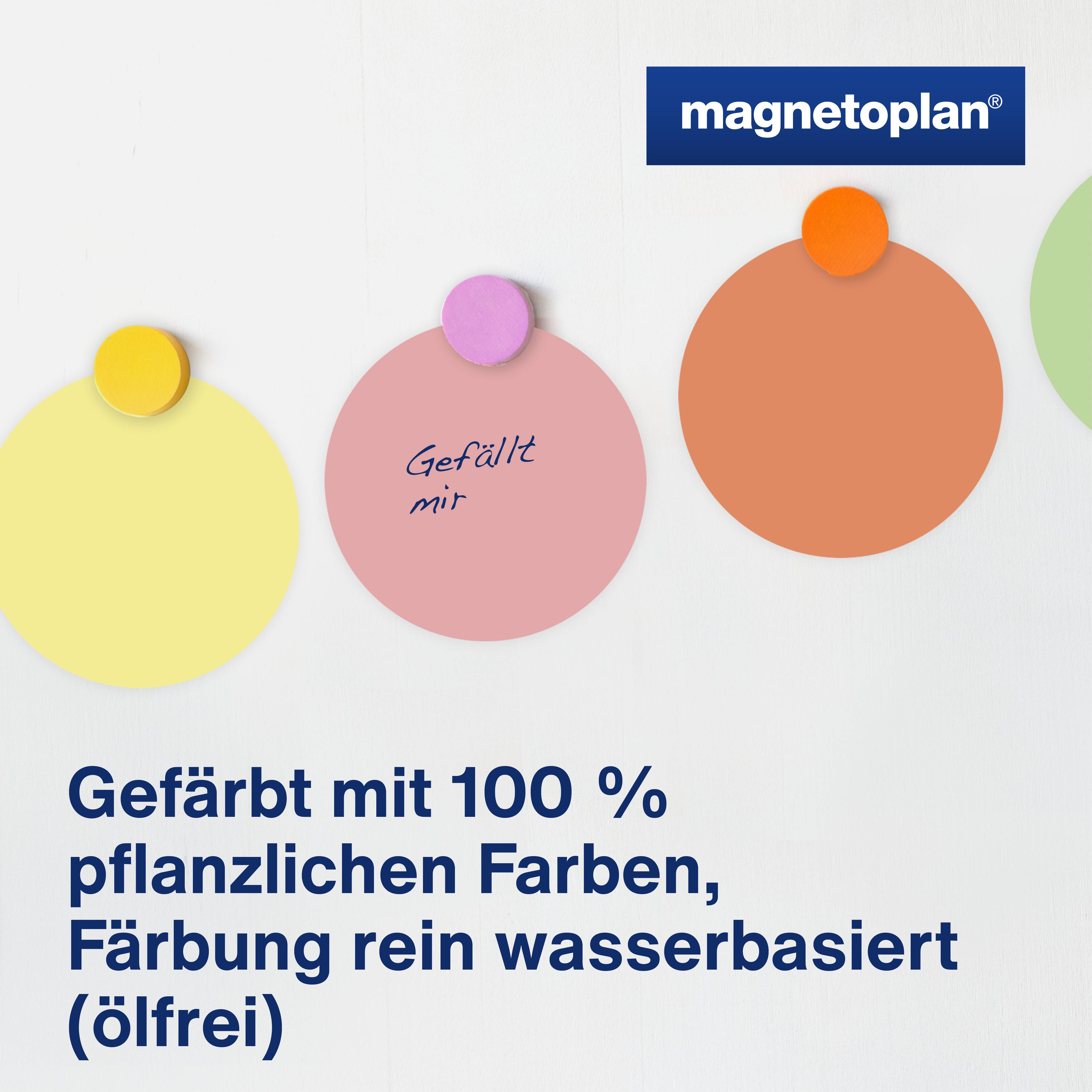 Magnetoplan Moderationskarten Rosa rund 100mm 500St