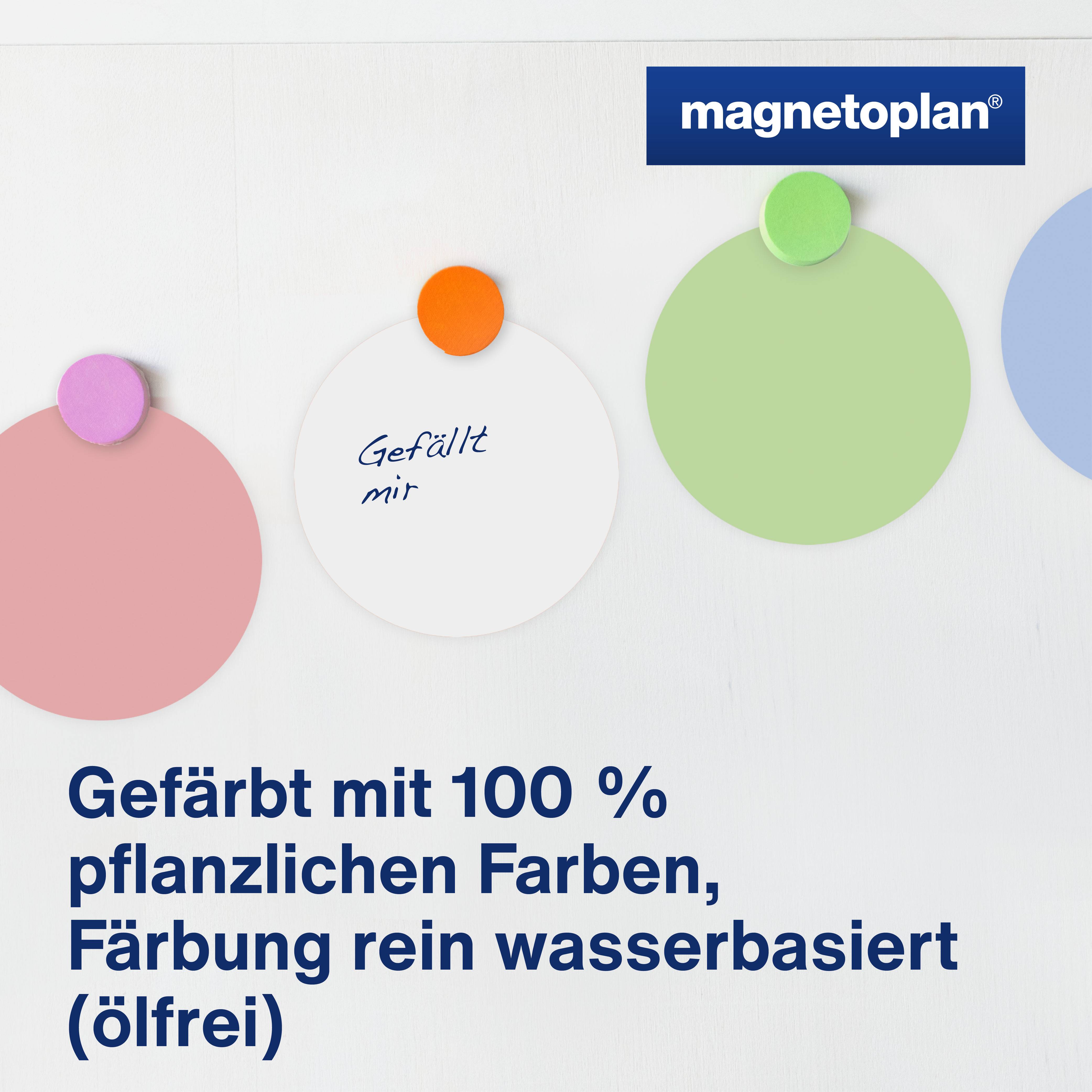 Magnetoplan Moderationskarten Weiß rund 190mm 500St