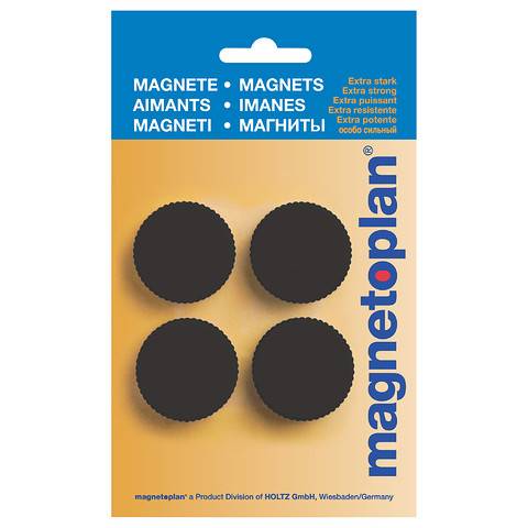 Magnet Discofix Magnum, auf Blisterkarte, Farbe schwarz