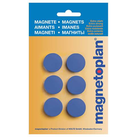 Magnet Discofix Hobby, auf Blisterkarte, Farbe dunkelblau