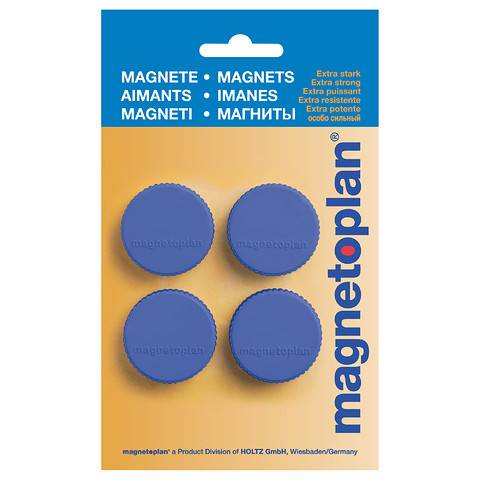 Magnet Discofix Magnum, auf Blisterkarte, Farbe dunkelblau