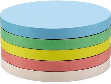 magnetoplan Moderationskarte 111151810 rund 190mm sort. 500St.