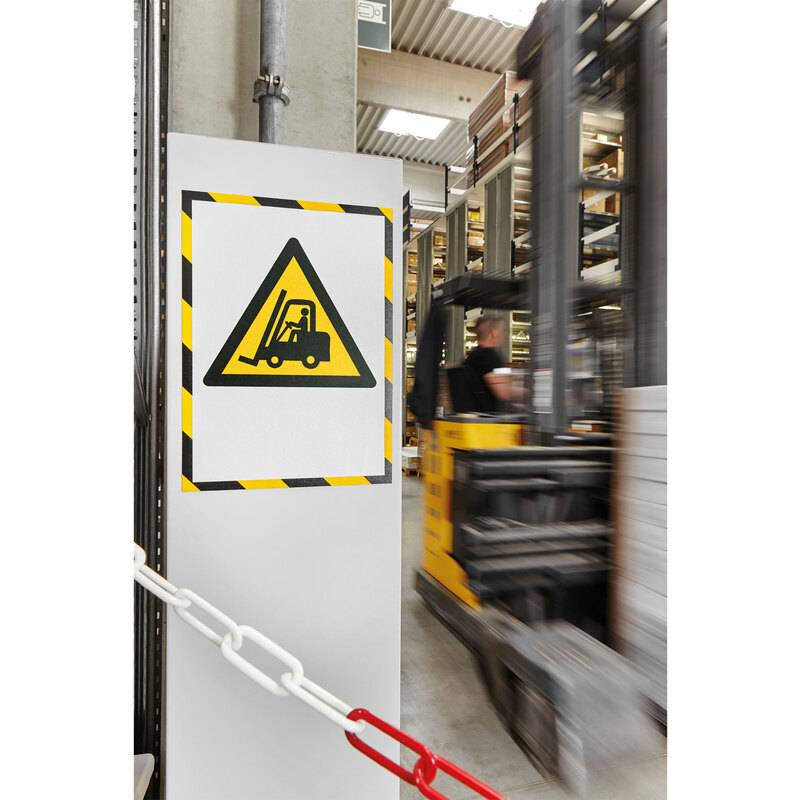 magnetoplan Magnetrahmen magnetofix SAFETY, A3, gelb/schwarz