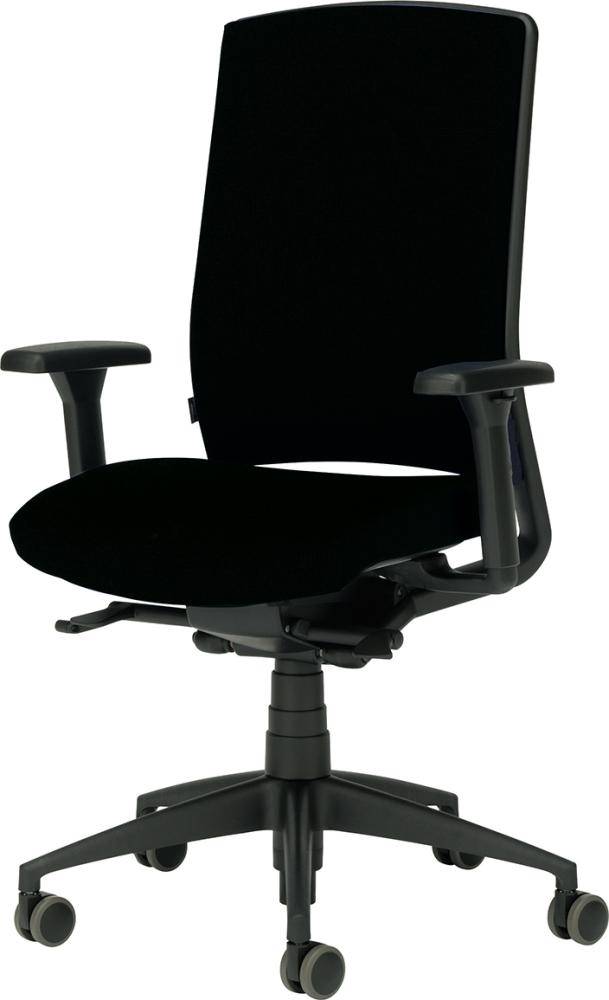Bürodrehstuhl schwarz genius II 452-4 mit Armlehnen - Artikel: 7830403592