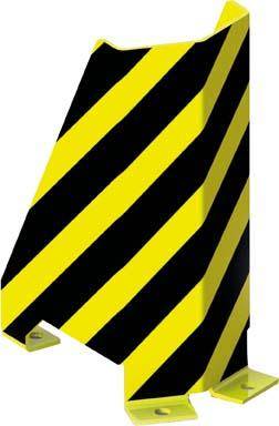 Rammschutzecke U-Form H400 mm schwarz/gelb inkl. Schraubanker
