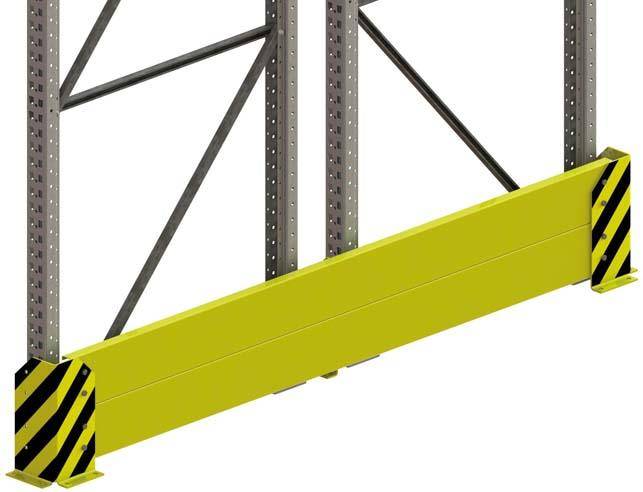 Rammschutzwand für Einfachregal T800 mm Meta MULTIPAL