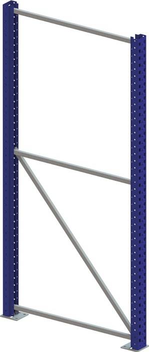 Ständerrahmen SR 85/20 H4400xB85xT1100mm enzianblau,RAL 5010 ku.-besch.META