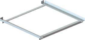 Winkelauflage verzinkt für Regaltiefe 1100 mm Tragkraft 250kg p.Paar Meta MULTIPAL