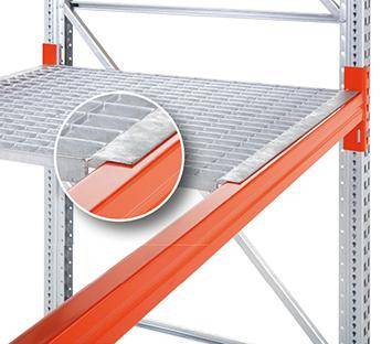 Gitterrostboden MW60x40mmB3300xT800mm TS 25x1,7mm Palettenlast 500kg Meta MULTIPAL