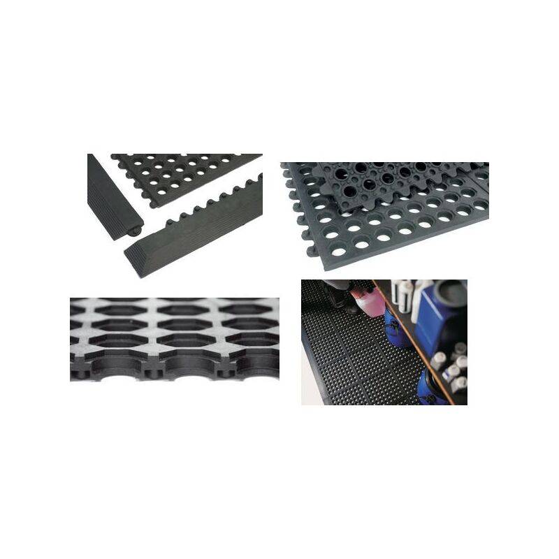 miltex Arbeitsplatzmatte Yoga Octa Oil, (B)900 x (T)900 mm