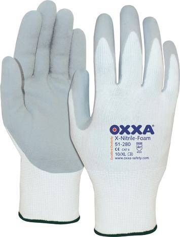 Handschuh Oxxa X-Nitrile-Foam, Gr.9, weiß/grau - Artikel: 8718249027871