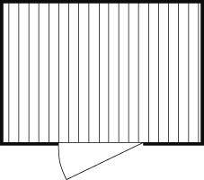 Materialcontainer 3.00 m lackiert montiert