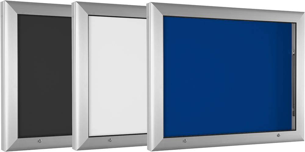 Schaukasten B1032xT80xH807 mm 4x4 = 16 Blatt DIN A4 blaue Rückwand - Artikel: 7830511951