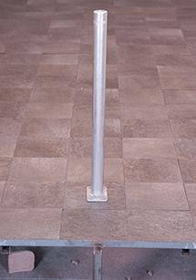 Absperrpfosten 476P D 76 mm ortsf., verzinkt.