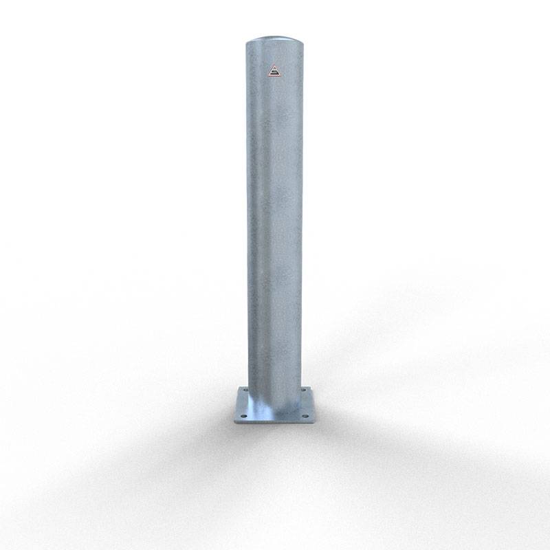 Schake Stahlrohrpoller ortsfest aus Stahlrohr verzinkt Ø152x3,2mm zum Aufdübeln 1000mm Gesamtlänge