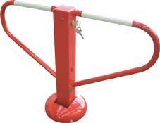 Parkplatzsperre H500xB800 mm rot/wieß zum Aufdübeln elastisch - Artikel: 7830522665