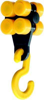 Laufwagen m.Hak., 2x4Rll.Kunststoff