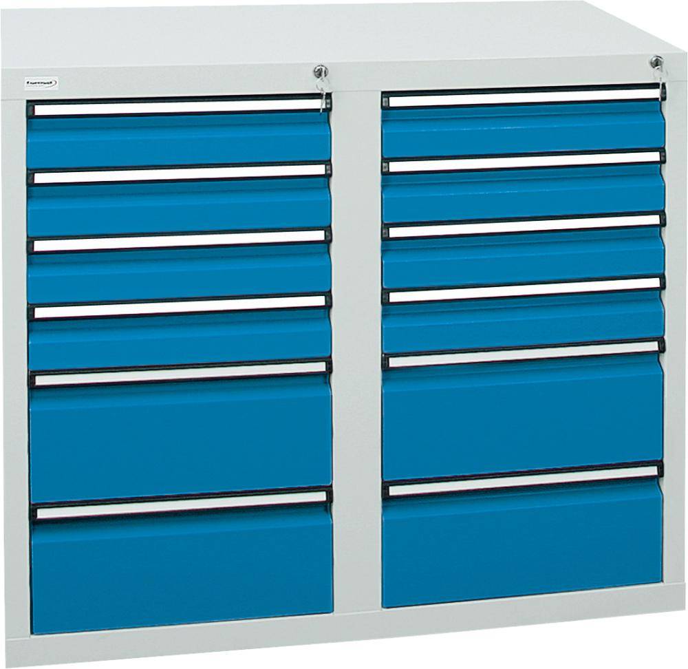Schubladenschrank STS2 900x1000x500 7035/5012 7112678