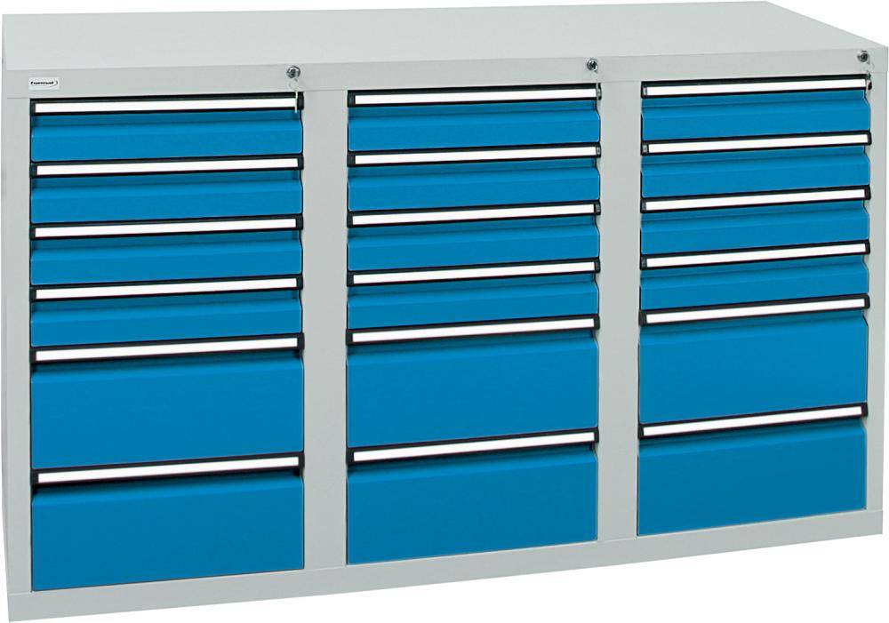 Schubladenschrank STS3 900x1500x500 7035/5012 7113578