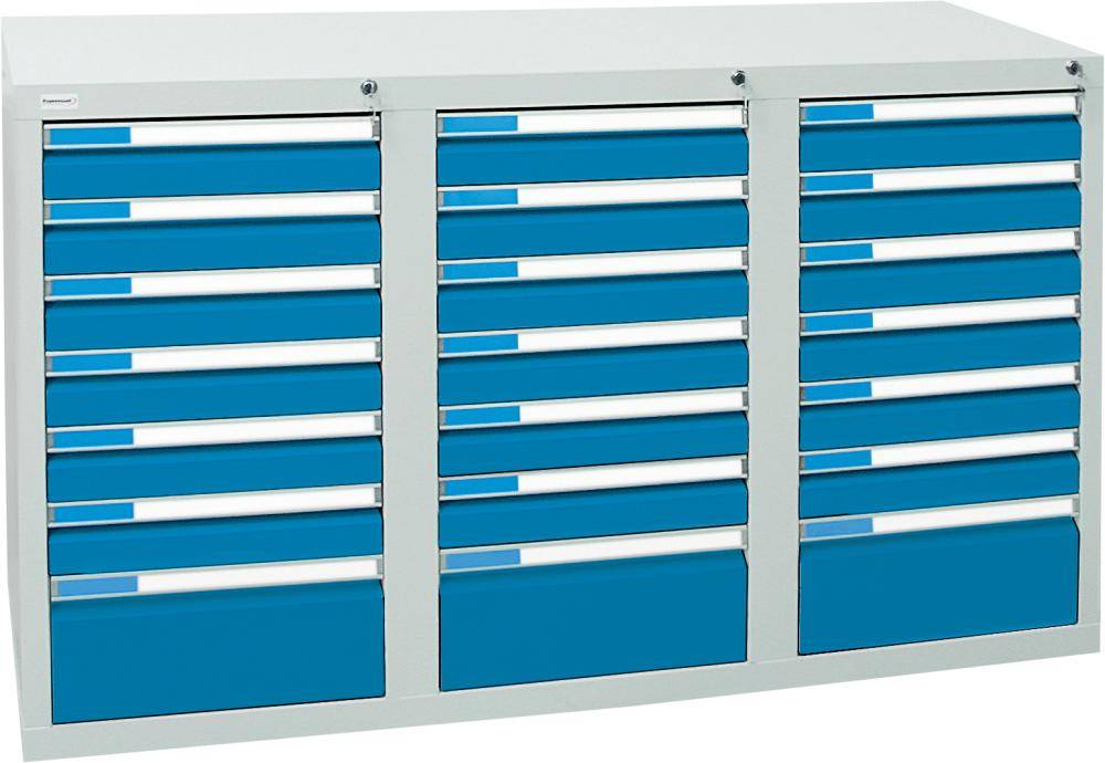 Schubladenschrank ESTA3 900x1500x500 7035/5012 7613278