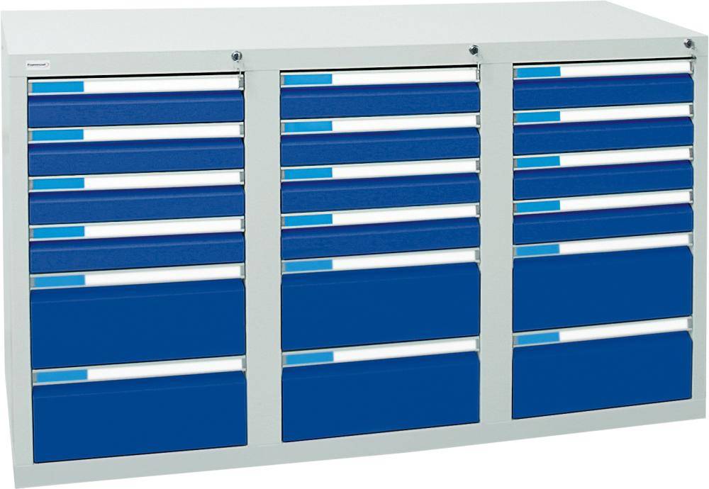 Schubladenschrank ESTA3 900x1500x500 7035/5010 7613574