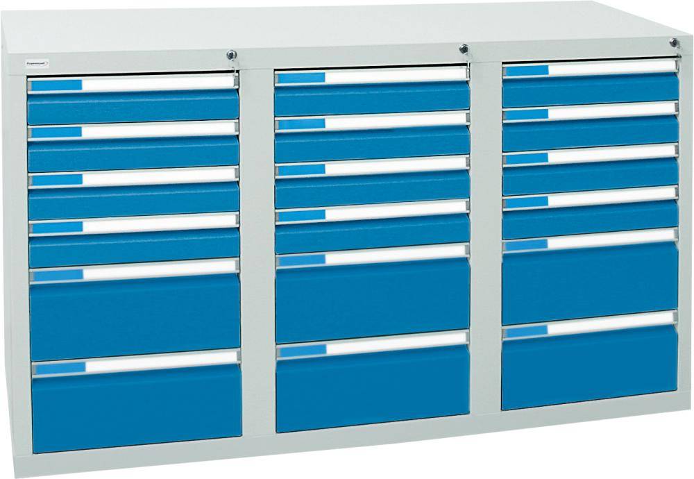 Schubladenschrank ESTA3 900x1500x500 7035/5012 7613578